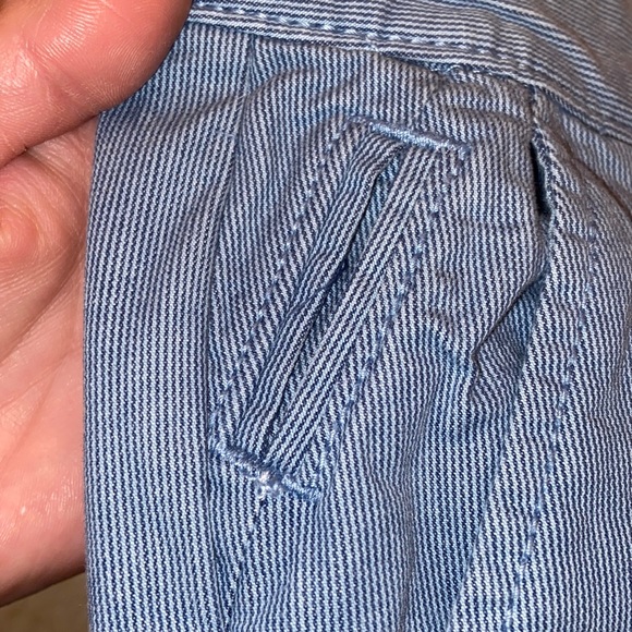 BANANA REPUBLIC Girlfriend Fit Rolled Cuff Striped Chinos - Picture 7 of 13